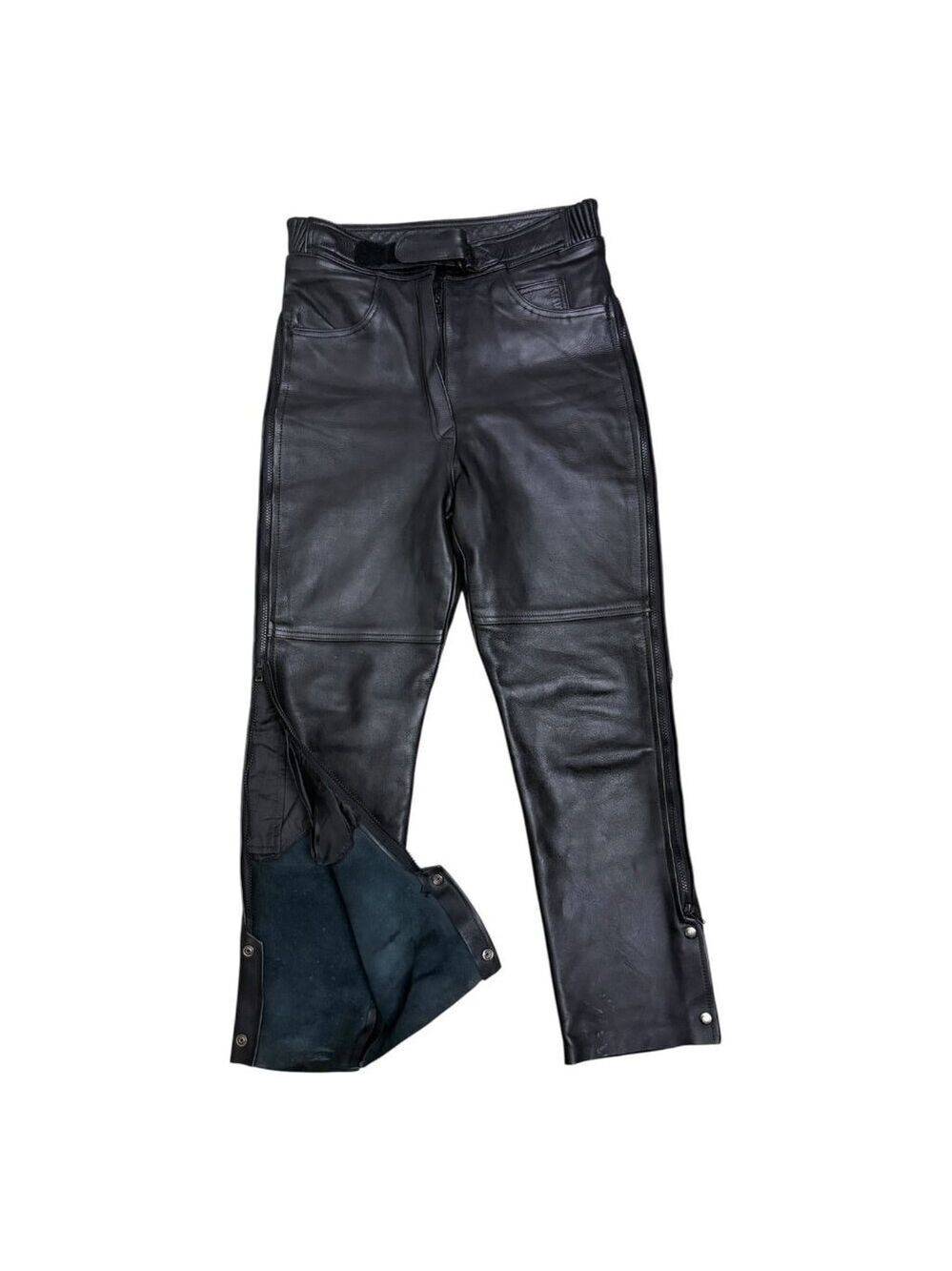 JOE ROCKET Vintage Genuine LEATHER Motorcycle Biker Riding Pants Womens 12